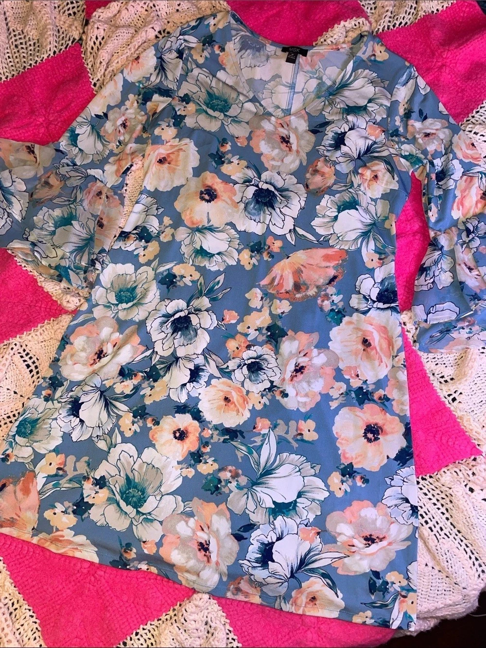 MSK Floral Dress